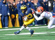 RB CJ Stokes terminates contract with Michigan