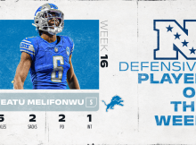 GREAT NEWS: Melifonwu Wins NFC Defensive Player Of The Week