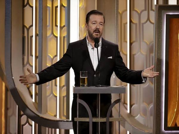 Heartbreaking News: Ricky Gervais Hospitalized Following Devastating Collapses During Performance