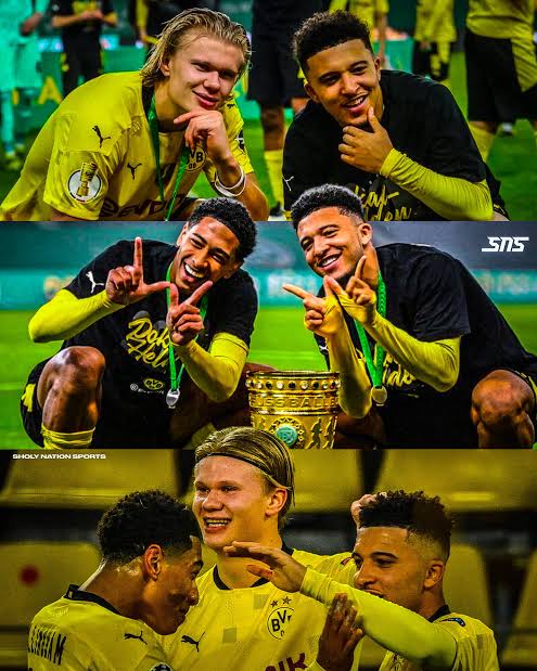 Lass es uns wieder tun, Jude Bellingham, Jadon Sancho und Erling Haaland treffen sich in Berlin, um über eine mögliche Rückkehr zu Borussia Dortmund zu sprechen.