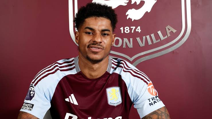 Aston Villa  willing to break their transfer record to sign Marcus rashford says the coach…